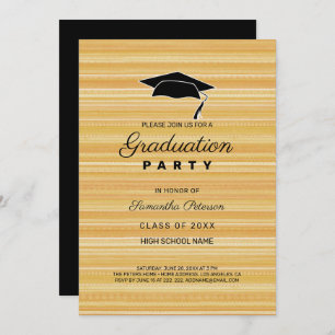 Simple Yellow Lines Invitation