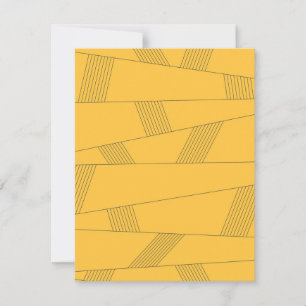 Simple, yellow, modern abstract graphic design card