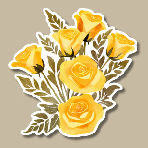 Simple Yellow Roses Waterproof