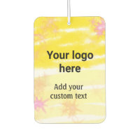Simple yellow watercolor add your logo custom text