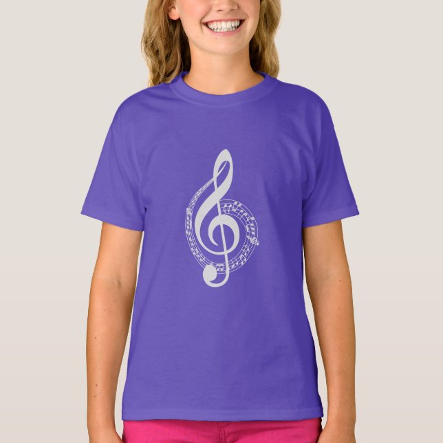 Simple yet Beautiful Musical Note Graphic T-Shirt (Front)