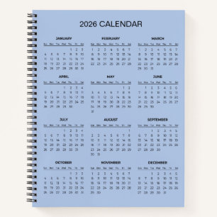 Simple Yet Elegant 2026 Calendar Notebook