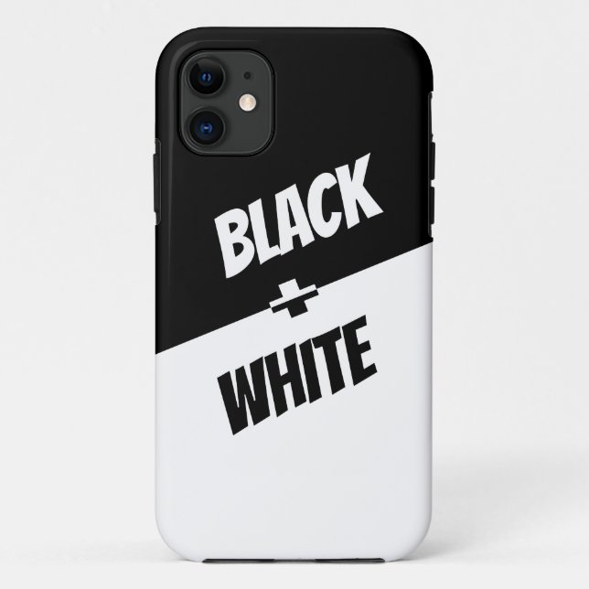 Simple yet elegant Black and White! Case-Mate iPhone Case (Back)