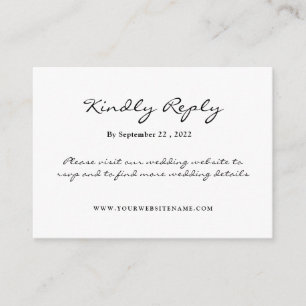 Simple Yet Elegant: Black Linen w/ Monogram Enclosure Card