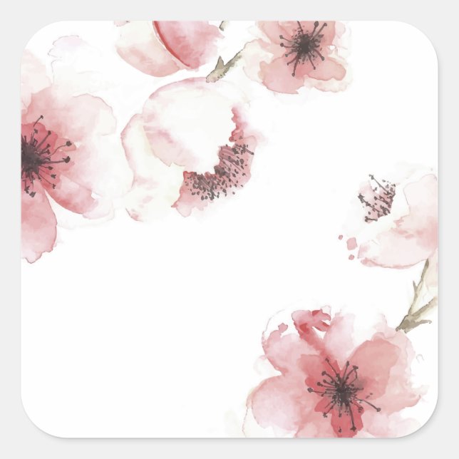 Simple yet Elegant Cherry Blossom | Sticker (Front)