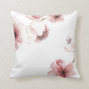 Simple yet Elegant Cherry Blossom   Throw Pillow