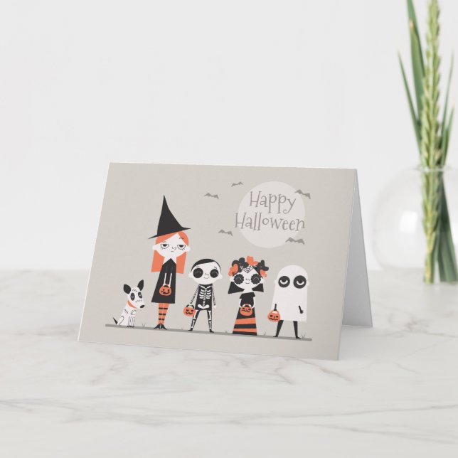 Simple yet Elegant Halloween Greeting Card (Front)