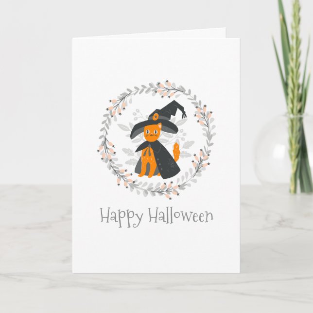 Simple yet Elegant Halloween Greeting Card (Front)