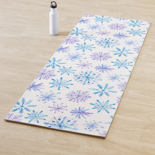 Simple yet Elegant Snowflakes | Yoga Mat (In Situ)