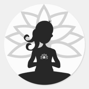 Simple Yoga Silhouette Sticker