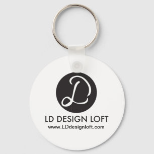 Simple Your business Logo goes Here Personalised Key Ring
