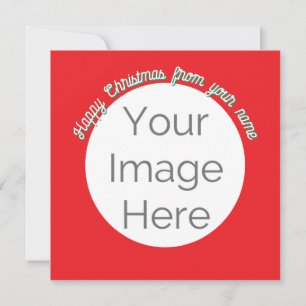 simple your image here photo happy Christmas card