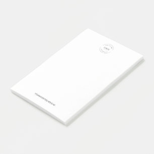 Simple Your Logo and website Promotional Business  Post-it Notes
