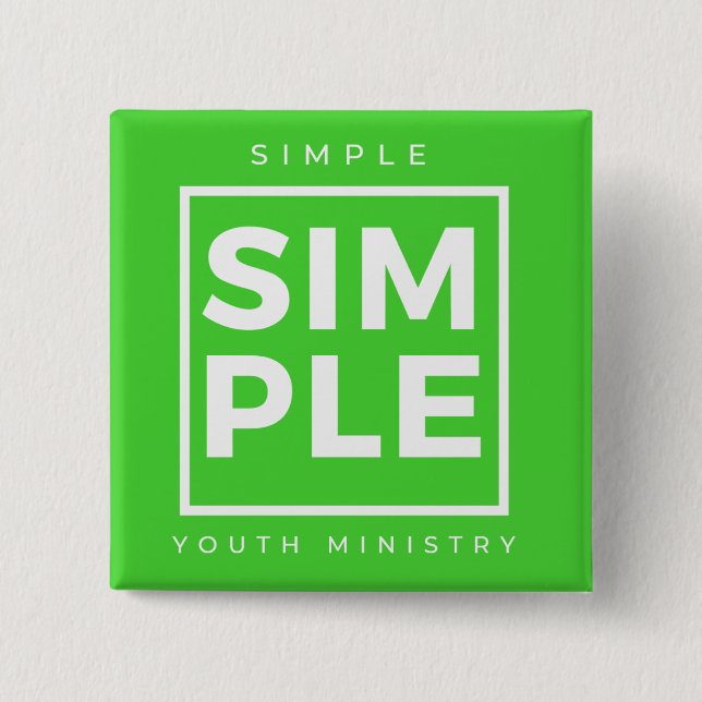 Simple Youth Ministry Button (Front)