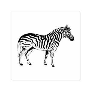 Simple Zebra Art Self Inking Stamp