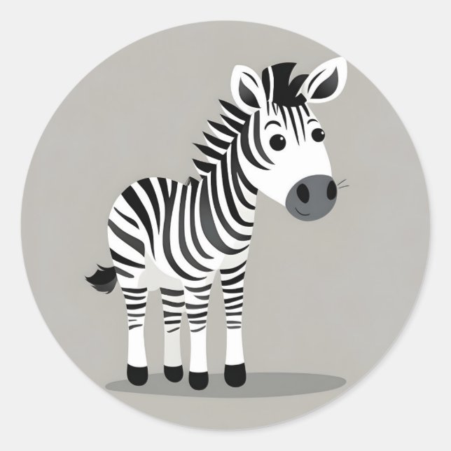 Simple Zebra Sticker (Front)