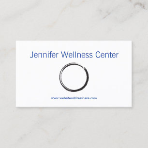 Simple Zen Circle Business Card