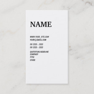 Simples Business Card