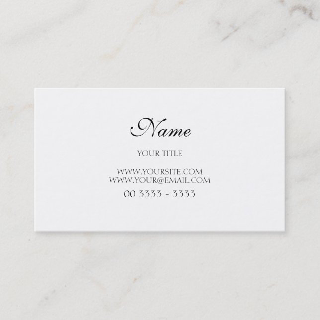 Simples e Elegante Business Card (Front)