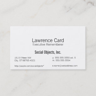 Simplest Sans Gothic Template Business Card