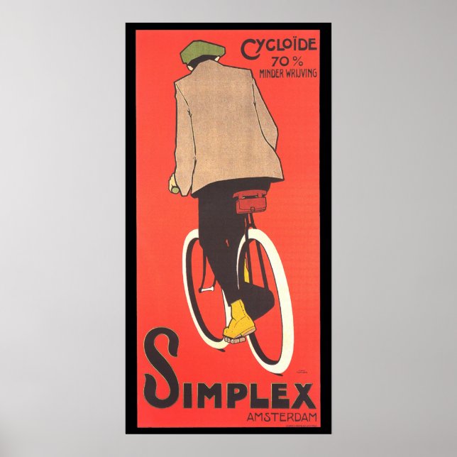 Simplex Bicycle Advertising Poster (Front)