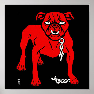 Simplicissimus Staffordshire Bul Terrier - Vintage Poster