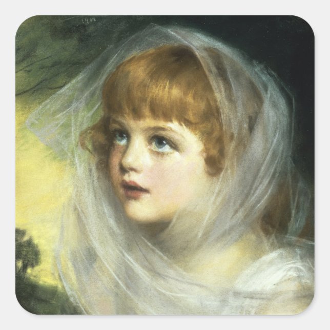 Simplicity and Innocence, 1900 Square Sticker (Front)