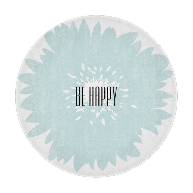 Simplicity Blue Flower Cutting Board (Front)