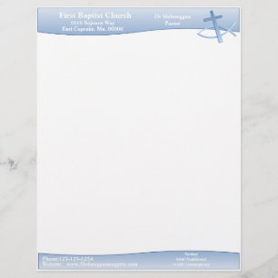 Simplicity Blue Letterhead