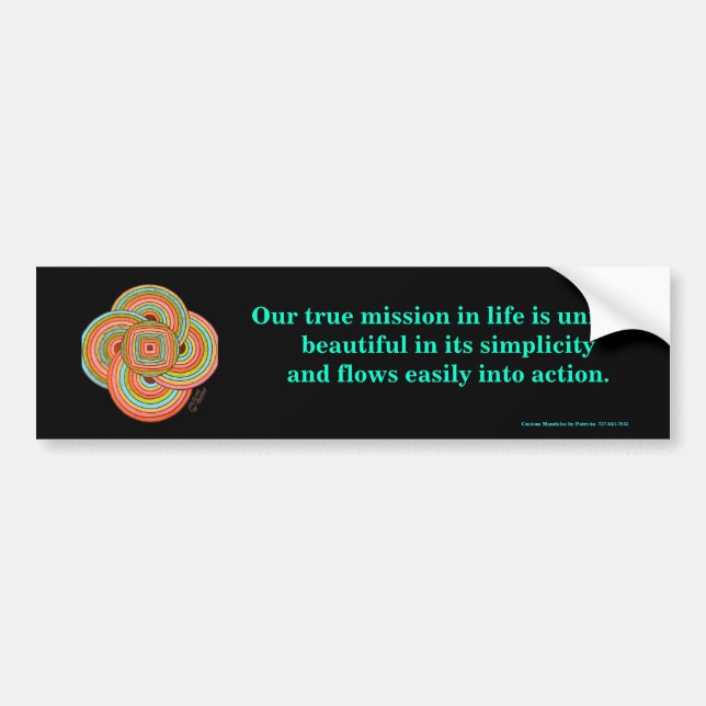 "Simplicity" Bumper Sticker (Front)