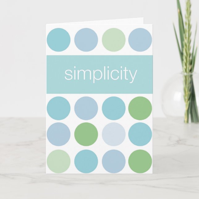Simplicity Card (Front)