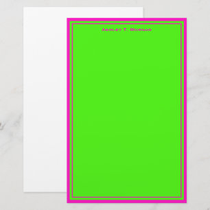 Simplicity DIY Frame & BG, Shocking Pink Lime Stationery