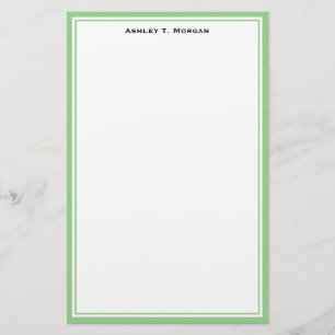 Simplicity DIY Frame White Personalised Green Stationery