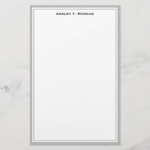 Simplicity DIY Frame White Personalised Grey Stationery