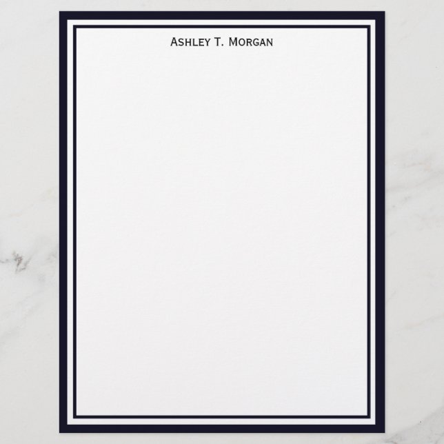 Simplicity Dk Blue / White Personalised SV (Front)