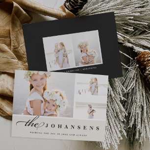Simplicity   Holiday Photo Collage Card