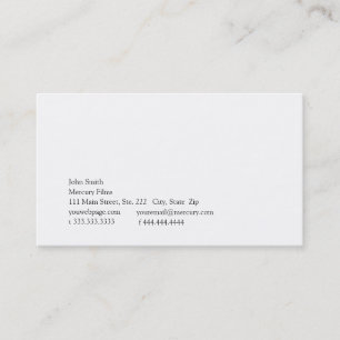 Simplicity Logo V Business Card