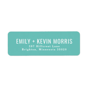 Simplicity   Modern Return Address Label