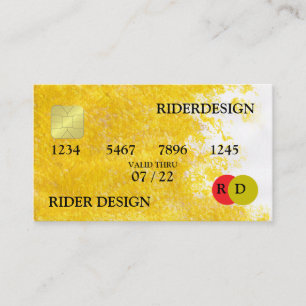 Simplicity Of Gold Business Card