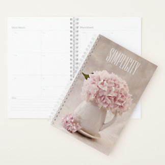 Simplicity Pink Hydrangeas in a Pitcher Planner