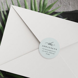 Simplicity Return Address Sticker   Sage