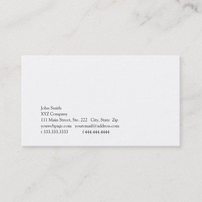 Simplicity V Business Card (Front)