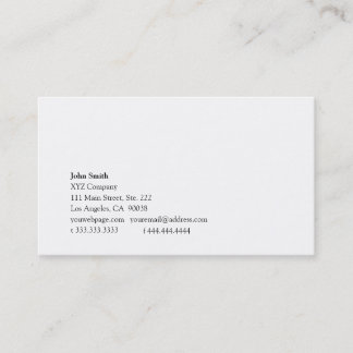 Simplicity vi business card