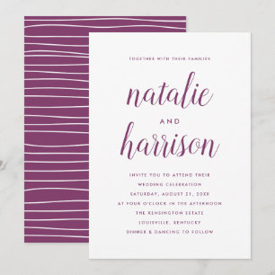 Simplicity   Wedding Invitation