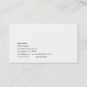 Simplicity xiv business card