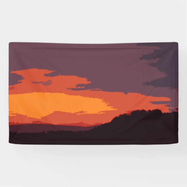Simplified sunset banner (Horizontal)