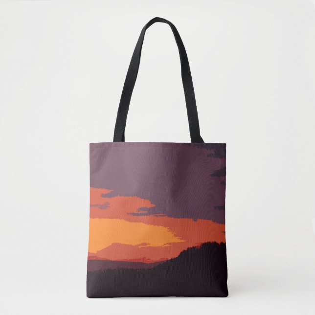 Simplified sunset tote bag (Front)