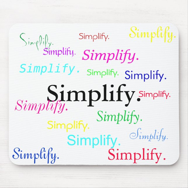 Simplify. (1 of 3) mouse mat (Front)
