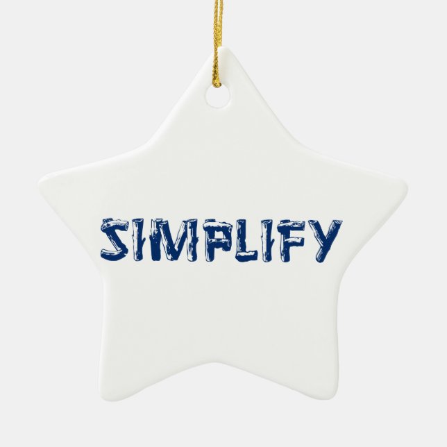 Simplify Ceramic Tree Decoration (Front)