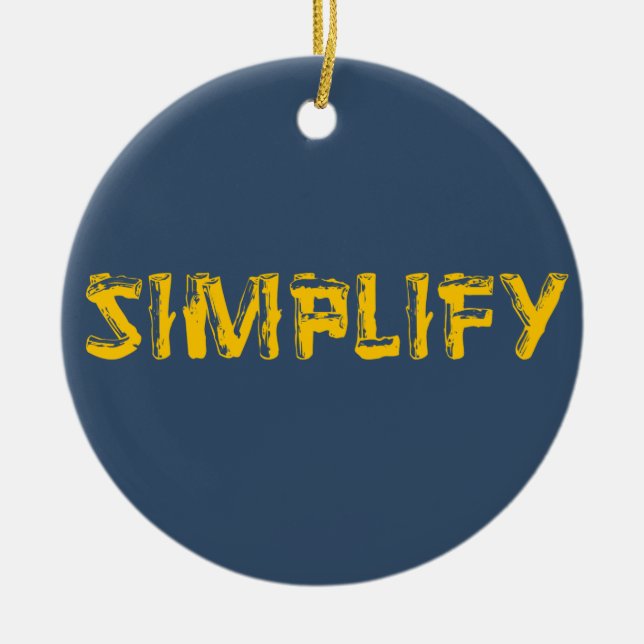Simplify Ceramic Tree Decoration (Front)